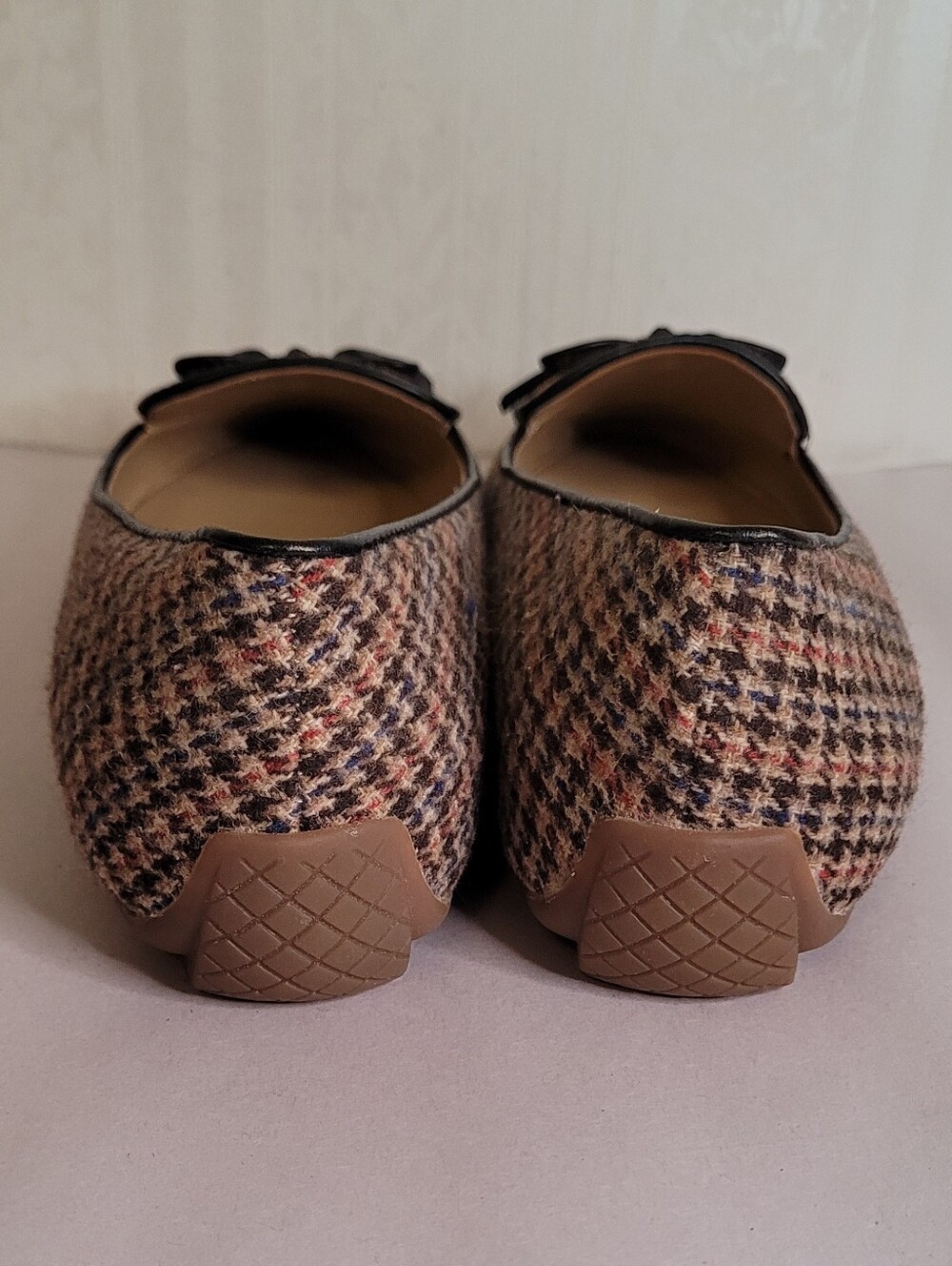 Talbots Houndstooth Tassel Driving Loafers - Picture 7 of 10